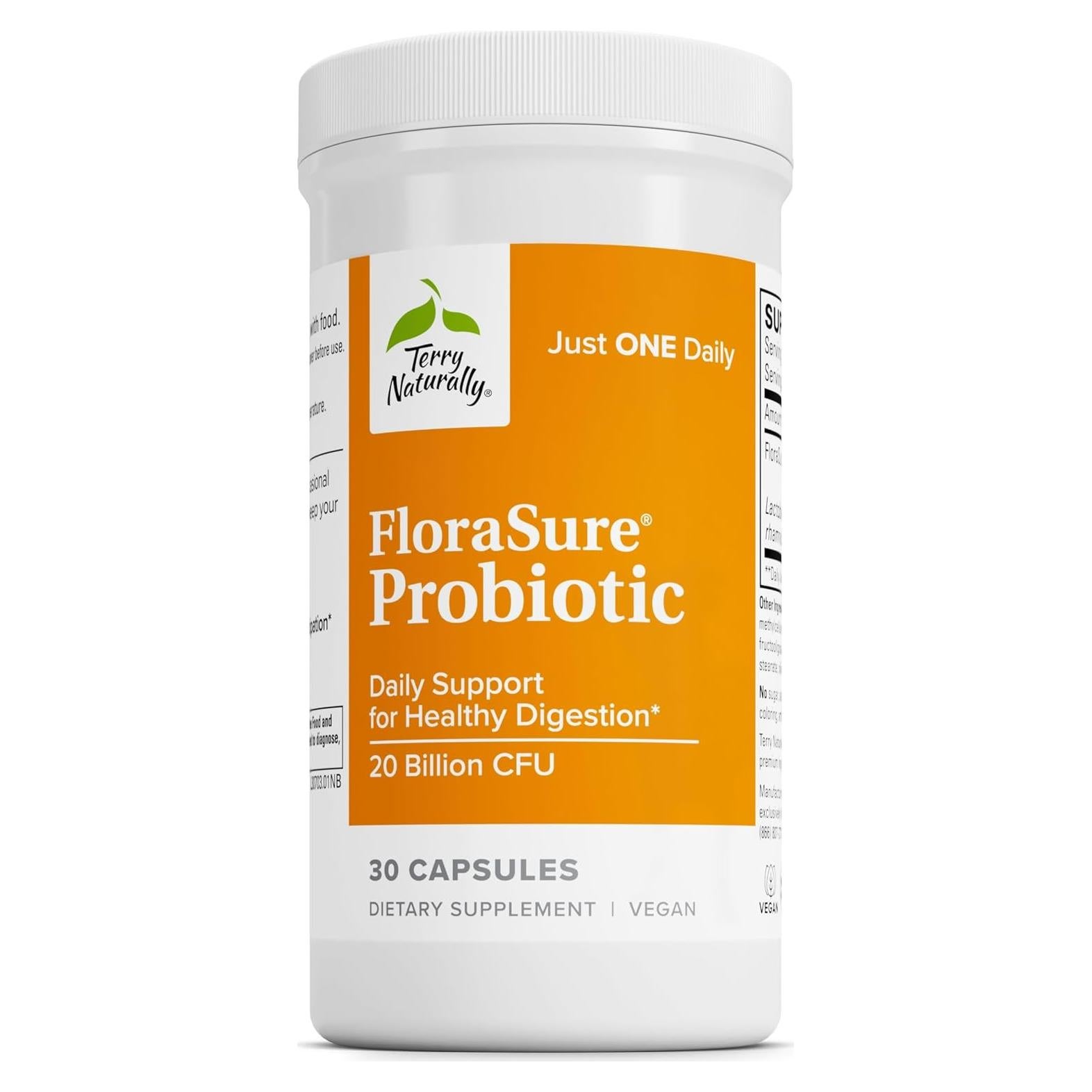 Terry Naturally FloraSure Probiótico 30 Cápsulas - Salud Intestinal