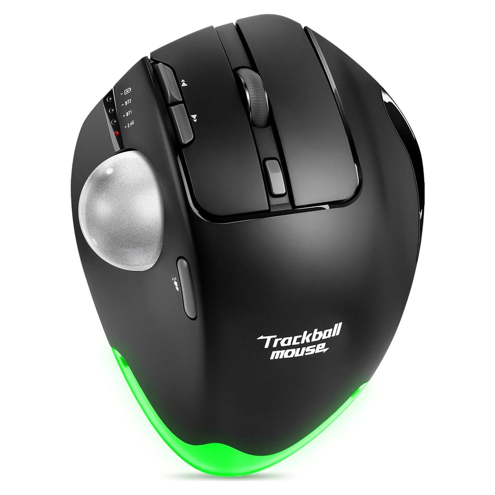 Mouse Inalámbrico TRELC Ergonomico 4800 DPI 7 Botones Negro