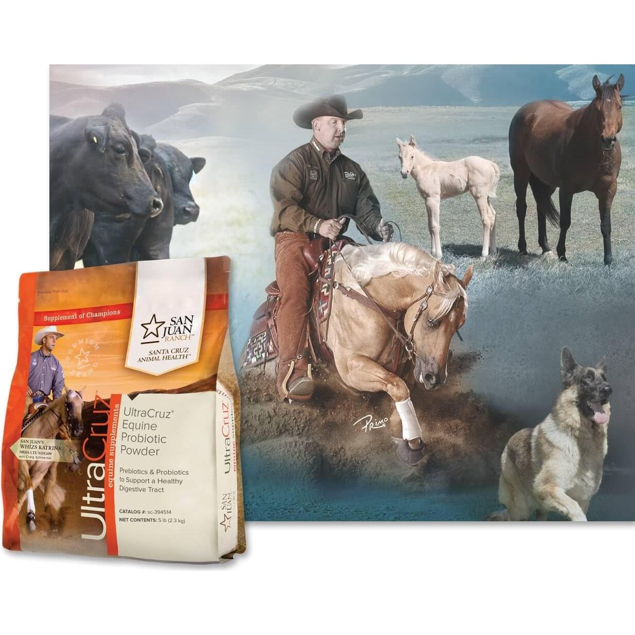 Suplemento Probiotico Equino UltraCruz 2.27 kg para Caballos