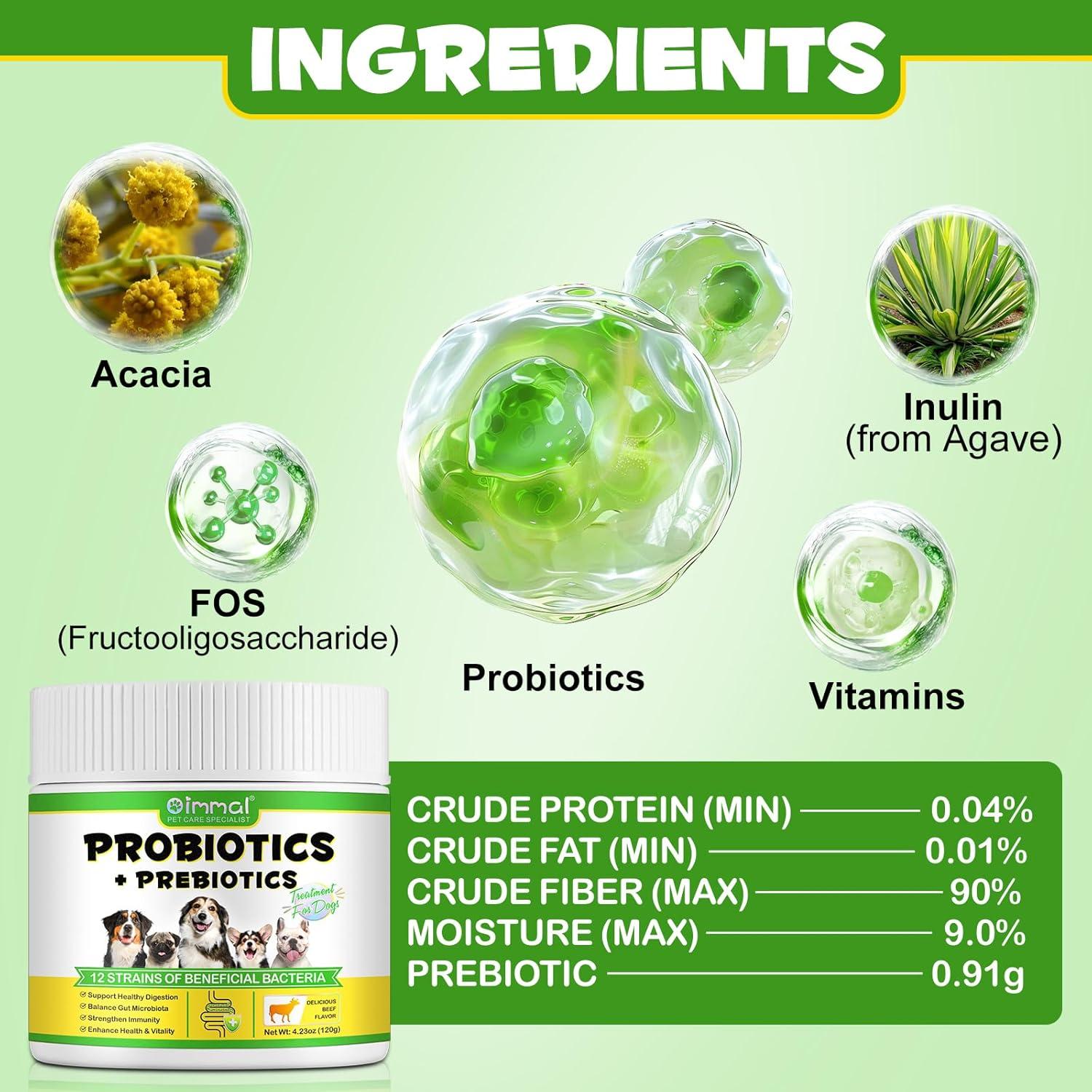 Polvo Probiotico para Perros BOTAI - 120 Cucharadas Digestivas