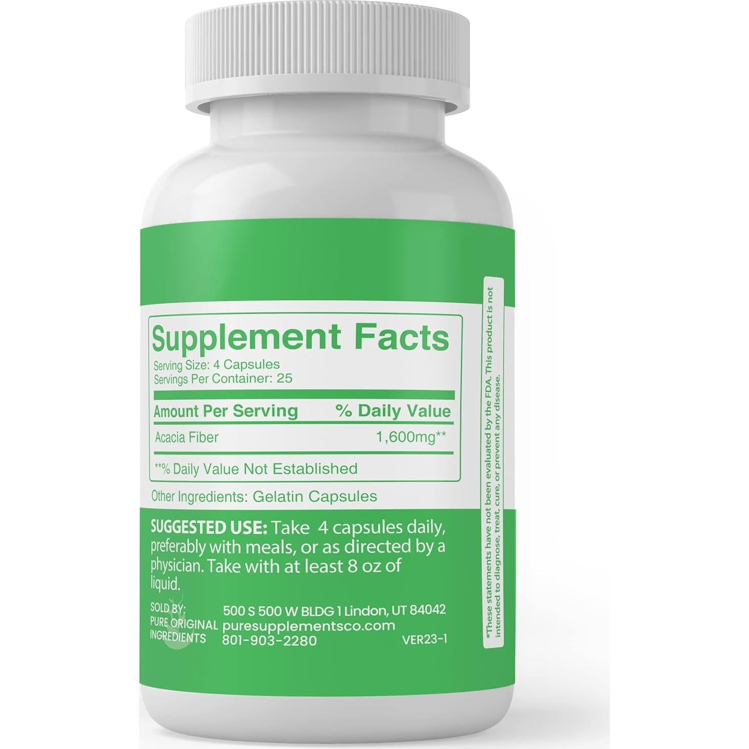 Cápsulas Prebióticas Puras Siempre Puro 100 Unidades