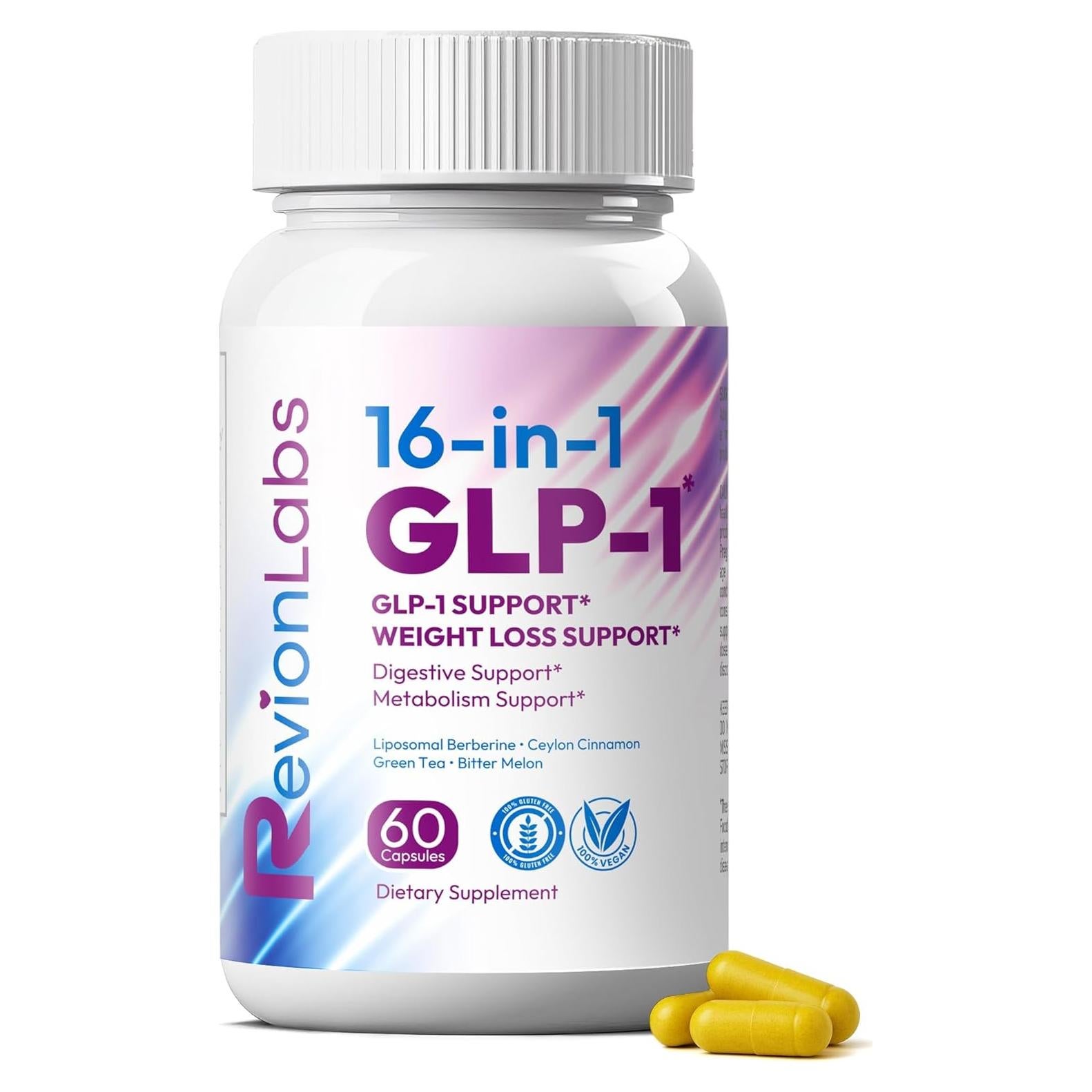 Suplemento GLP-1 RevionLabs 16 en 1 para Pérdida de Peso
