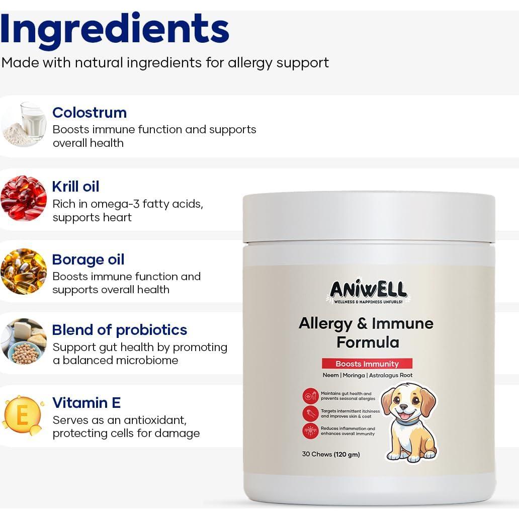 Masticables PureBite para Alergias e Inmunidad para Perros