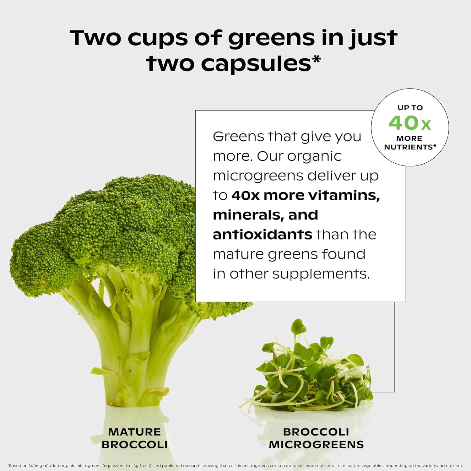 Supergreens Multi Wholier - Multivitamínico Vegano 60 Cápsulas