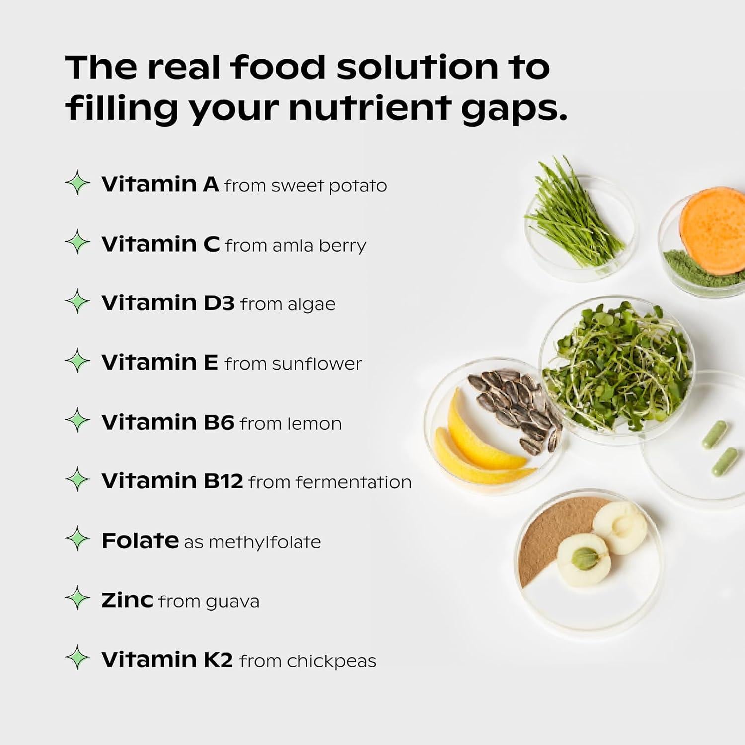 Supergreens Multi Wholier - Multivitamínico Vegano 60 Cápsulas