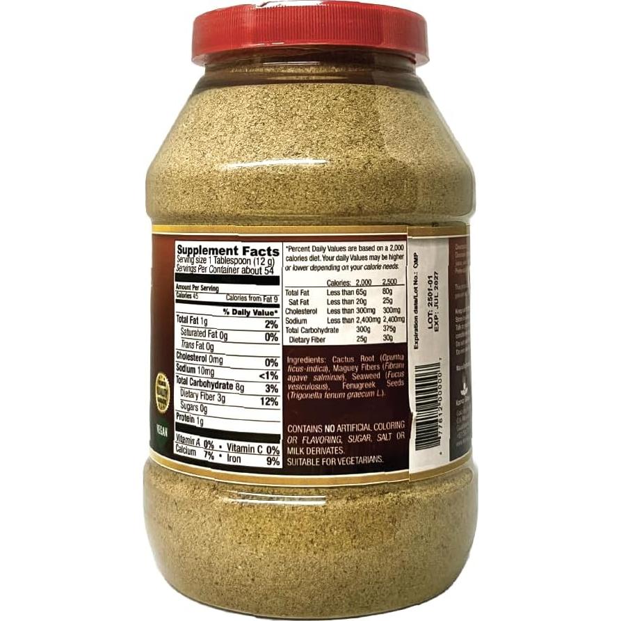 Polvo de Fibra Natural Kania 651g - Control de Estreñimiento