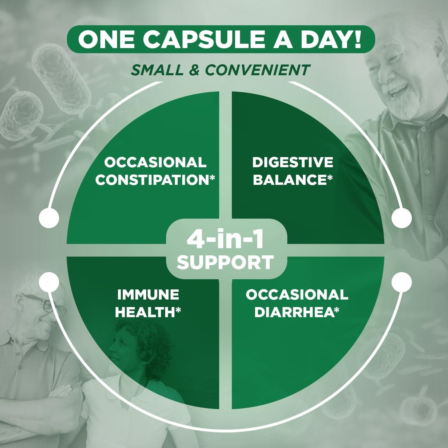 Probiotico Flora Vital Adulto 55+ 60 Mil Millones CFU 60 Cápsulas