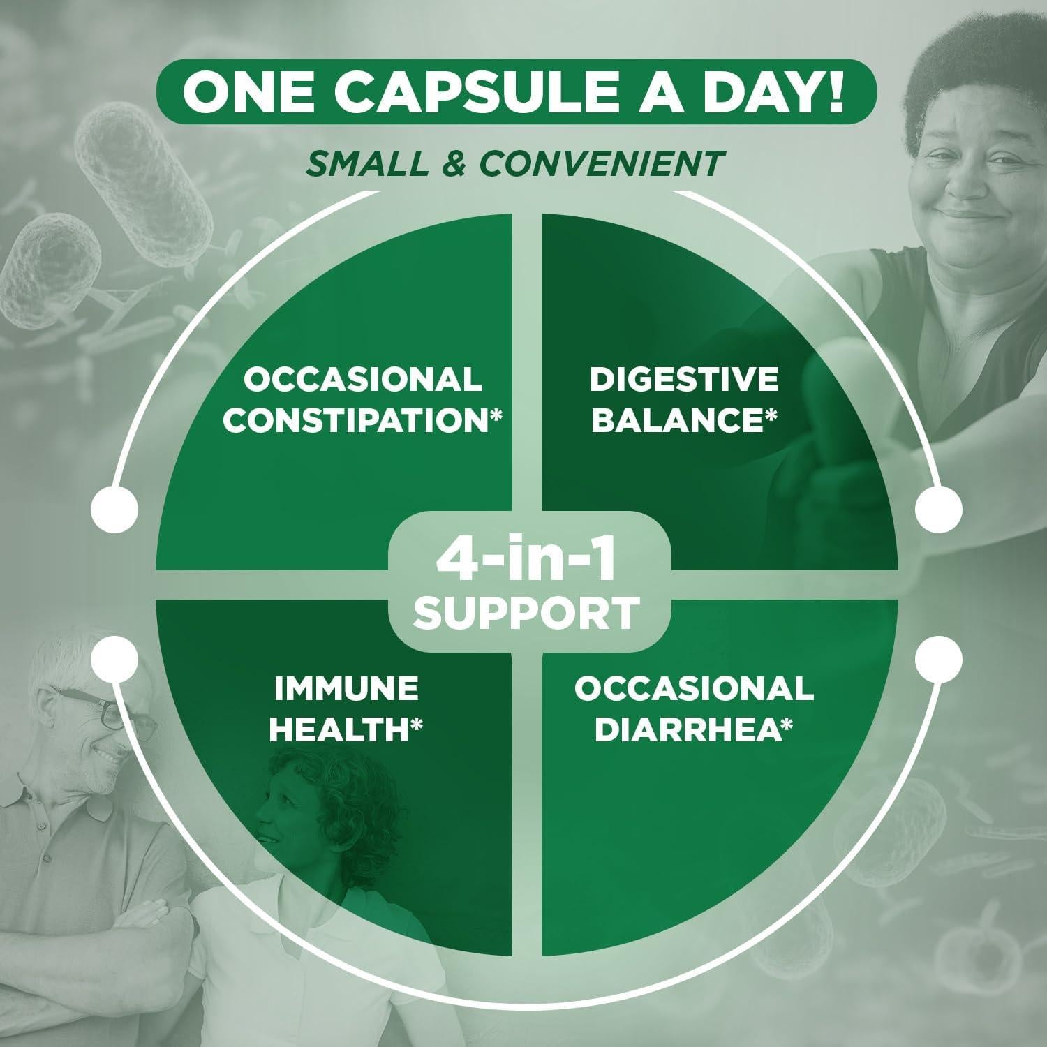 Probiotico Flora Vital Adulto 55+ Vital Planet 60 Mil MIllones CFU