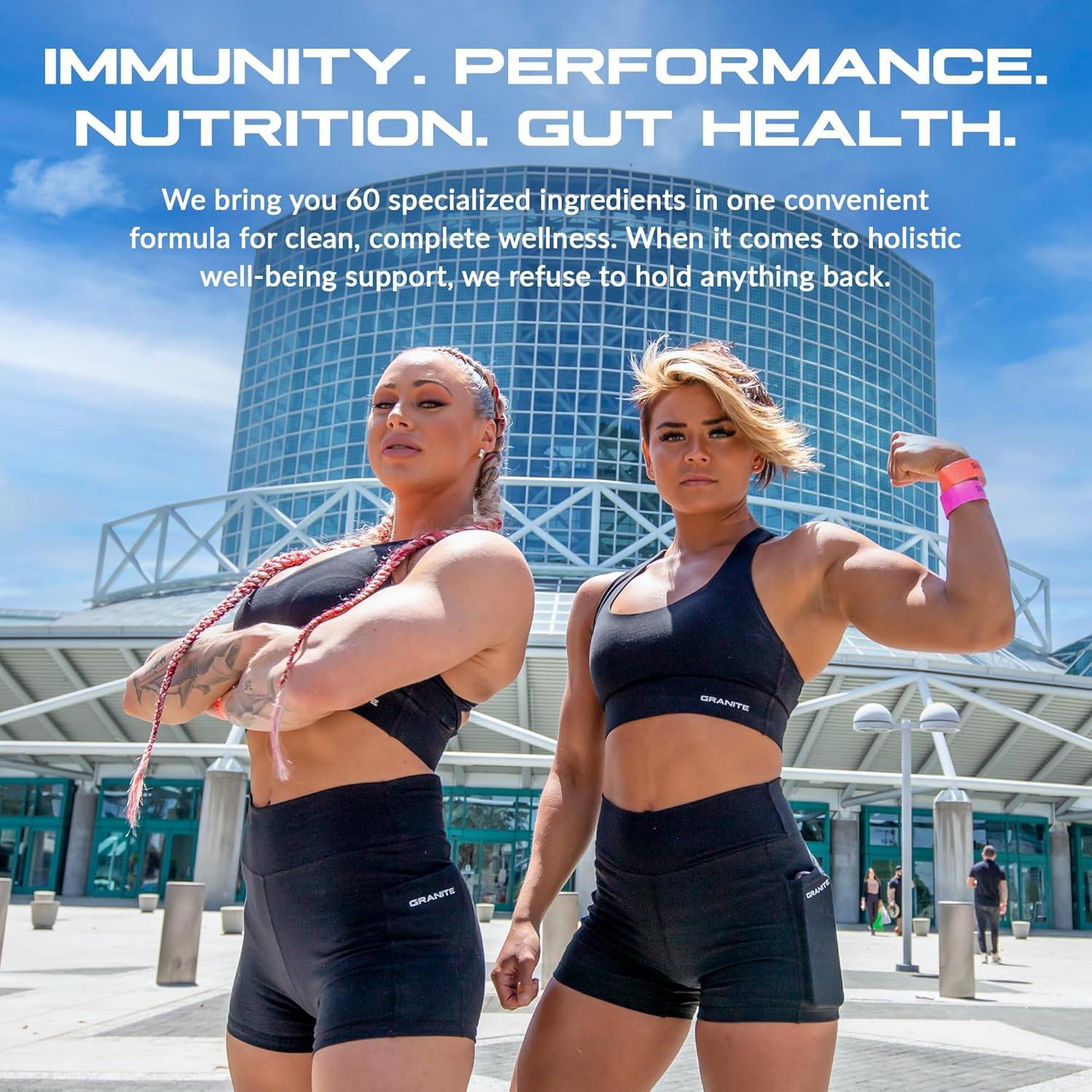 Granite Nutrition Vital Shield - Superalimento Verde Orgánico 30 Porciones