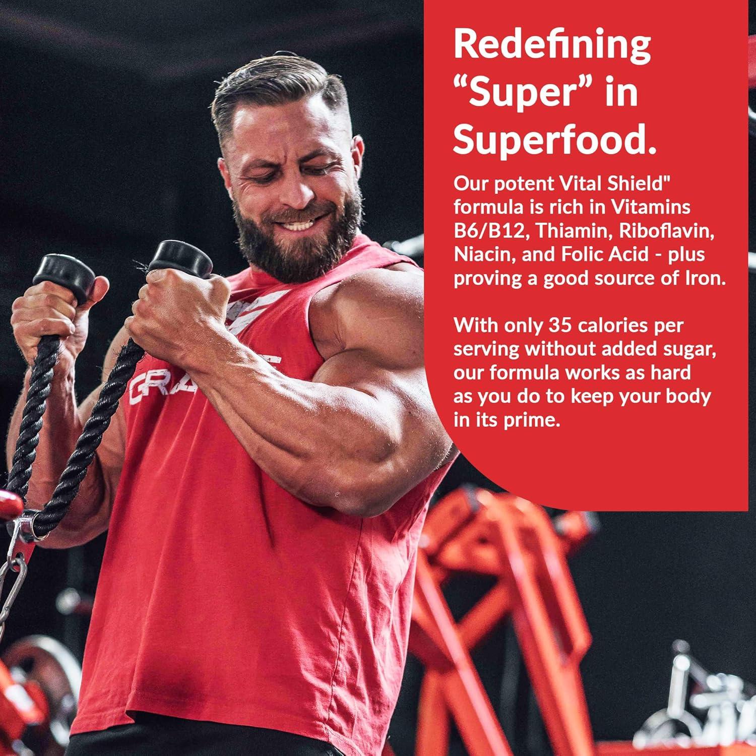 Granite Nutrition Vital Shield - Superalimento Verde Orgánico 30 Porciones