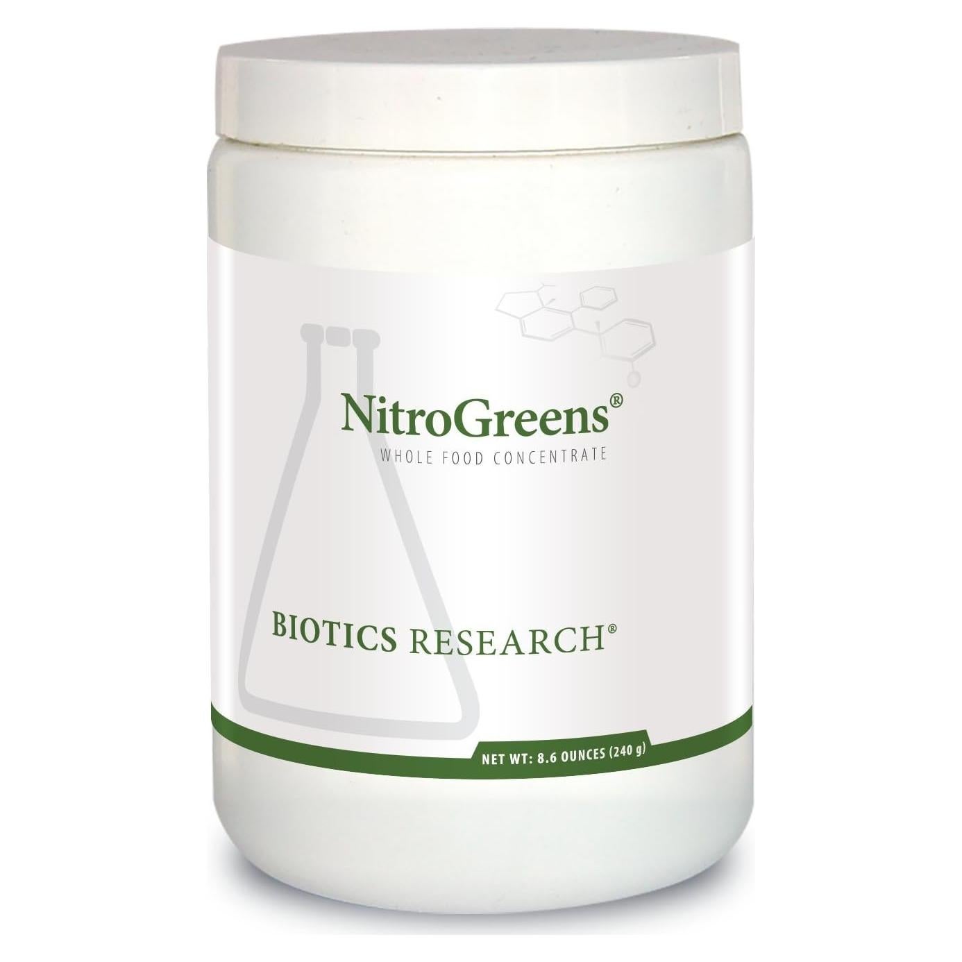 Biotics Research NitroGreens Polvo Orgánico 243.8g Antioxidante