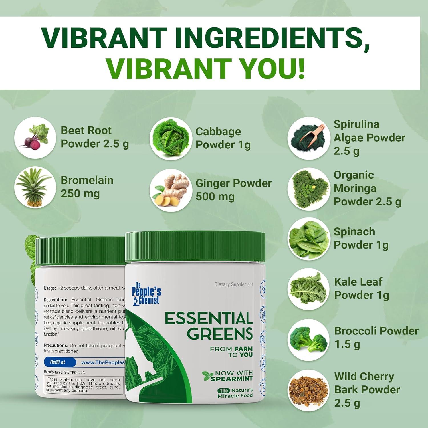 Polvo Esencial de Verduras The People's Chemist 450g Orgánico