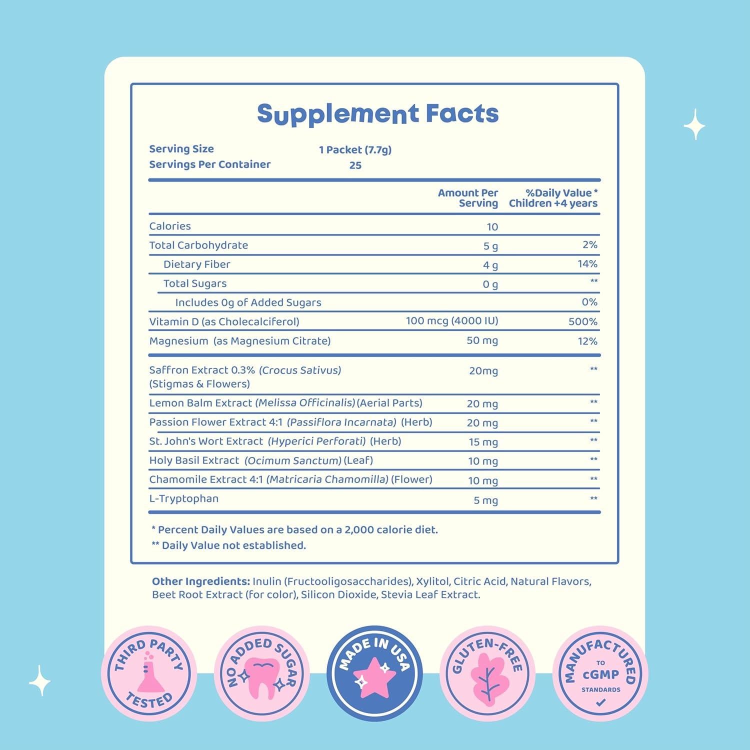JoySpring Magia del Ánimo Niños - Caramelos Sin Azúcar 25 Porciones