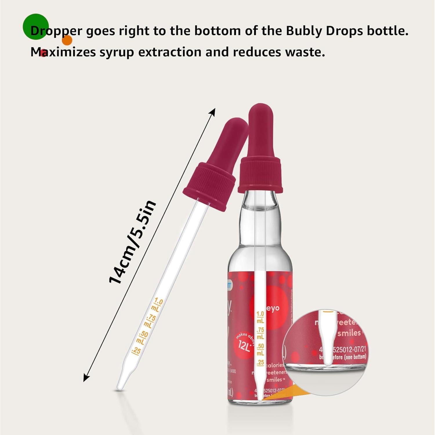 Pipetas de vidrio Taladad 6 piezas para SodaStream