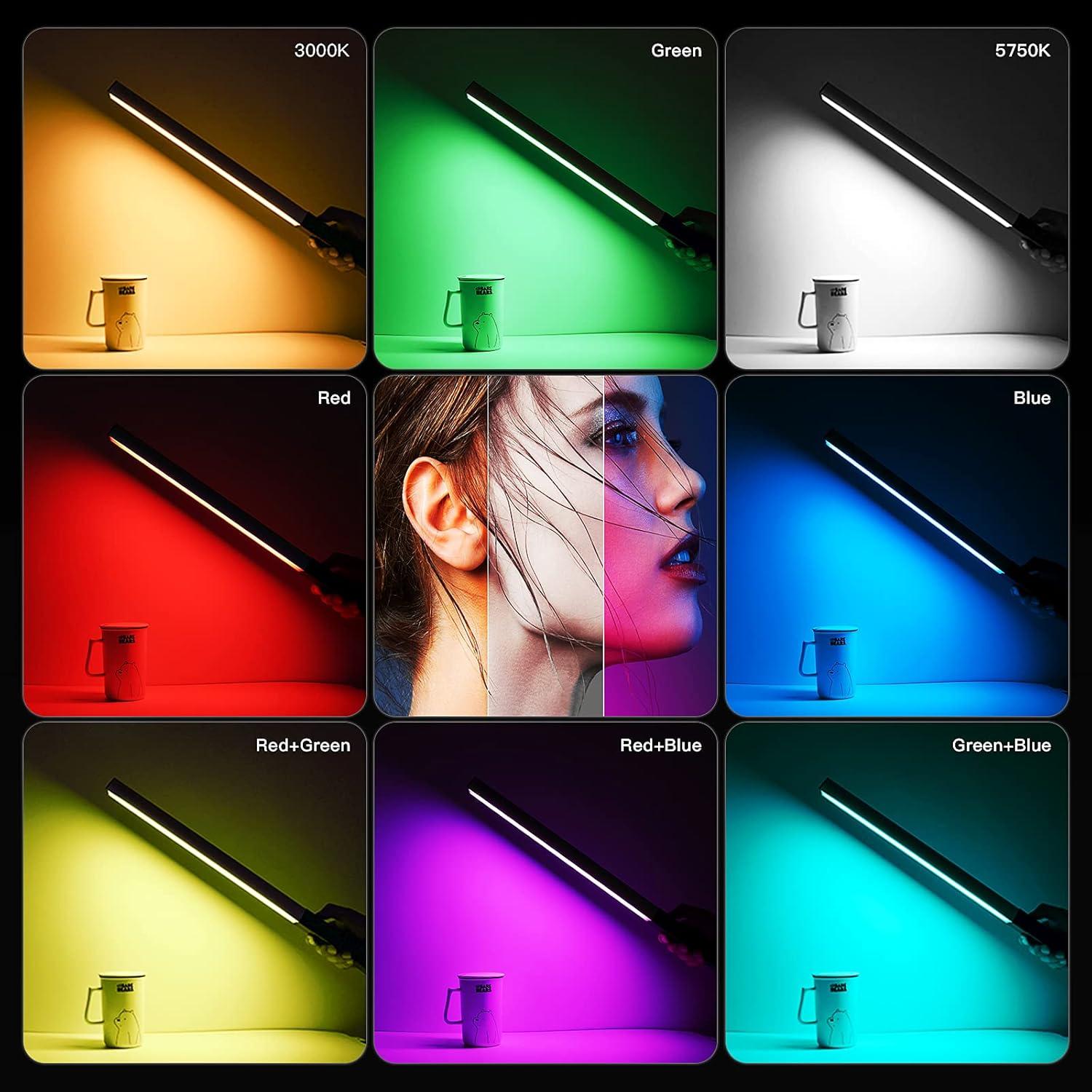 Luz LED Portátil RGB LUXCEO Q508A 1000 Lúmenes Control Remoto