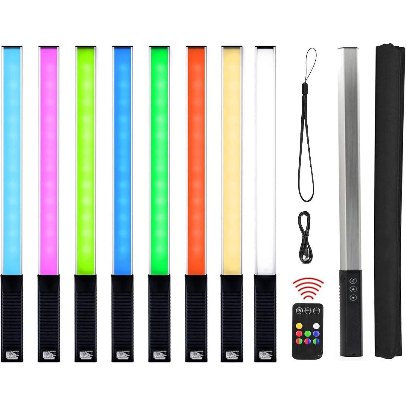 Luz LED Portátil RGB LUXCEO Q508A 1000 Lúmenes Control Remoto