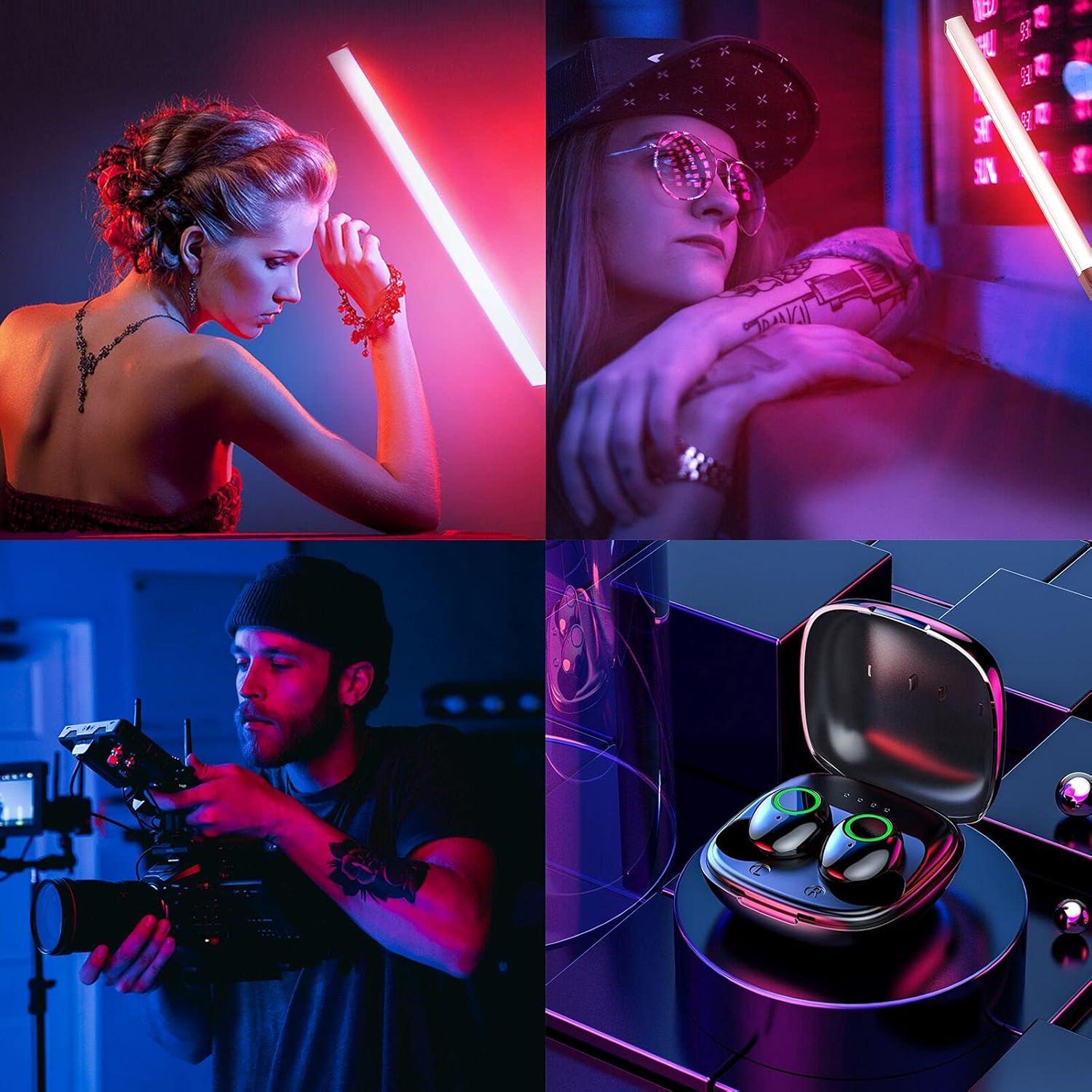 Luz LED Portátil RGB LUXCEO Q508A 1000 Lúmenes Control Remoto