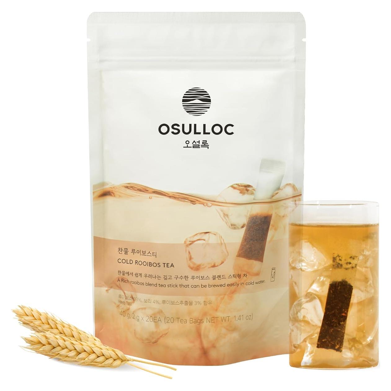 Té Rooibos Frío OSULLOC 20 Stick 40g Sin Cafeína