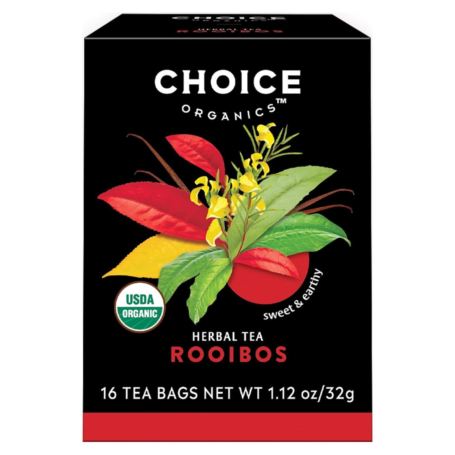 Té Rooibos Orgánico Choice Organics - 96 Bolsitas - Sin Cafeína