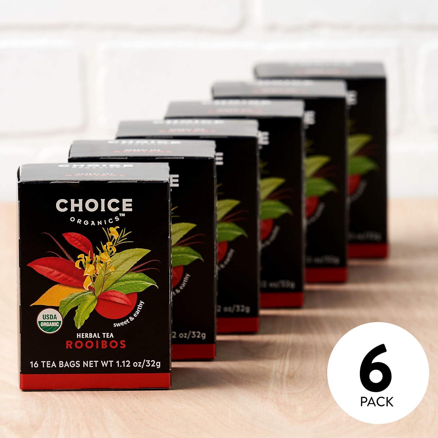 Té Rooibos Orgánico Choice Organics - 96 Bolsitas - Sin Cafeína