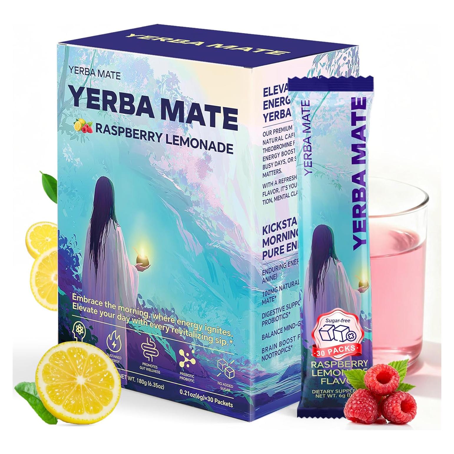 Yerba Mate Instantánea Zelfyrtisar 30 Bolsitas 180g Sabor Limonada