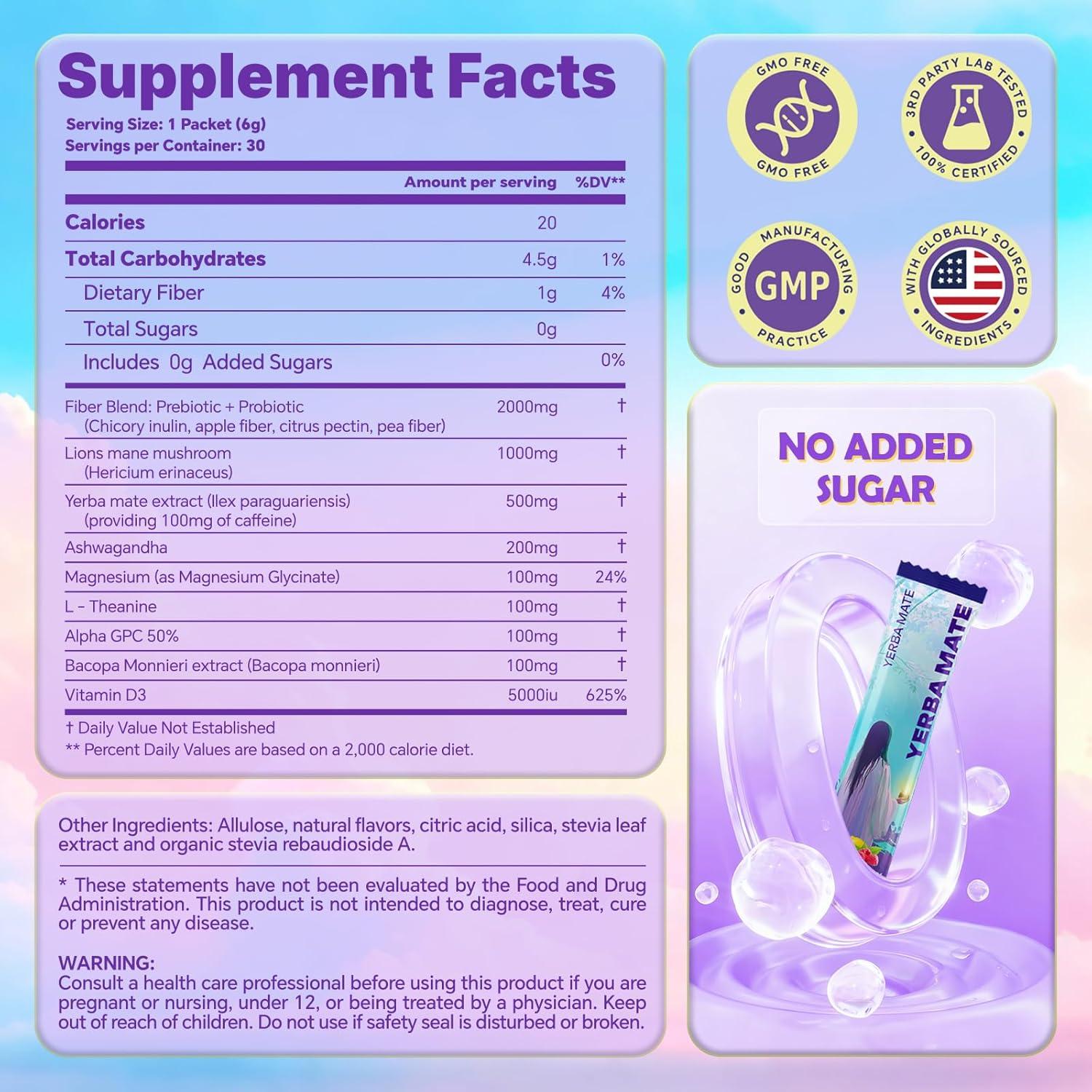 Yerba Mate Instantánea Zelfyrtisar 30 Bolsitas 180g Sabor Limonada