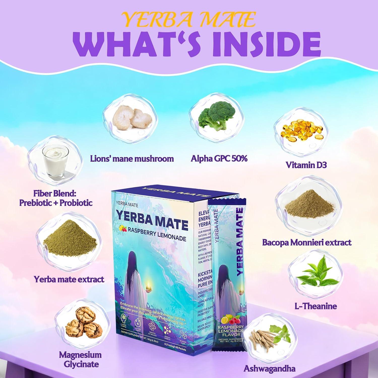 Yerba Mate Instantánea Zelfyrtisar 30 Bolsitas 180g Sabor Limonada