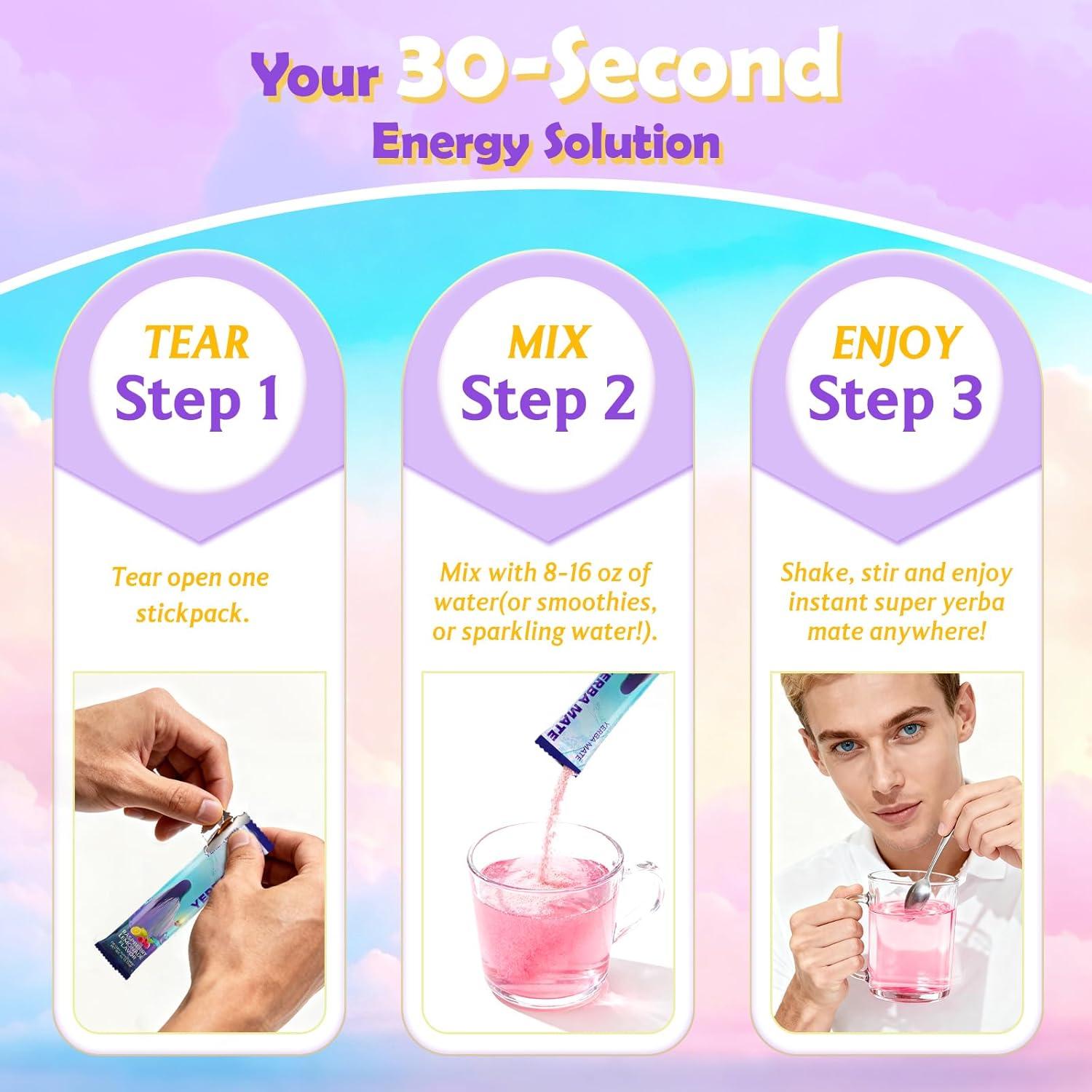 Yerba Mate Instantánea Zelfyrtisar 30 Bolsitas 180g Sabor Limonada