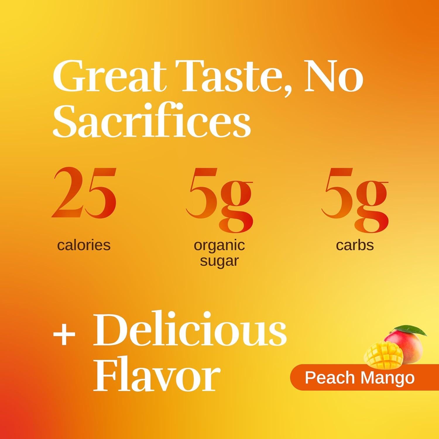 Bebida Energética SAGA Surge 59ml Durazno Mango - Suplemento Orgánico