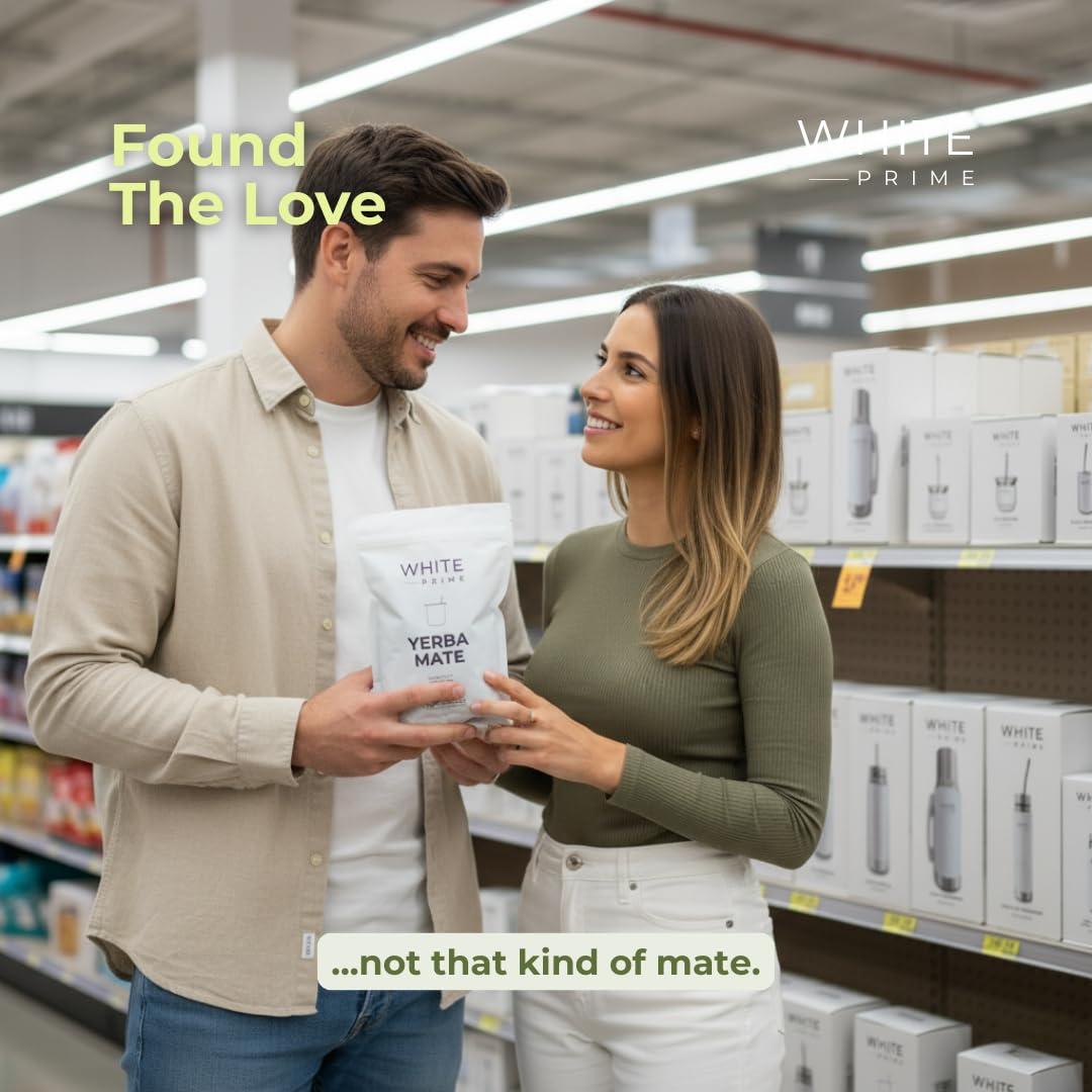 Yerba Mate Clásica con Palos WHITE Prime 250g - 100% Natural