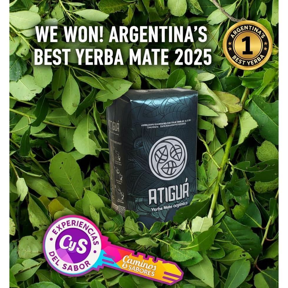 Té de Yerba Mate Orgánico Atiguá 500g - Sin Ahumado, Natural