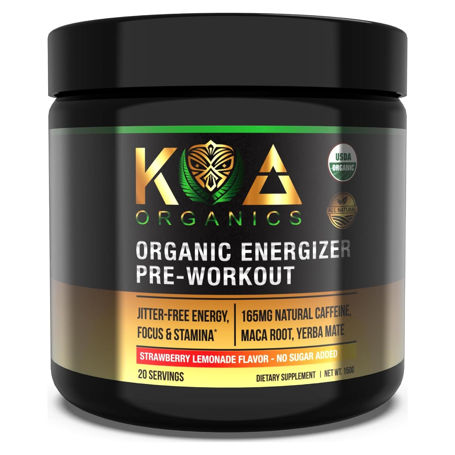 Polvo Pre Entrenamiento Orgánico KOA 150g - Energizante Natural