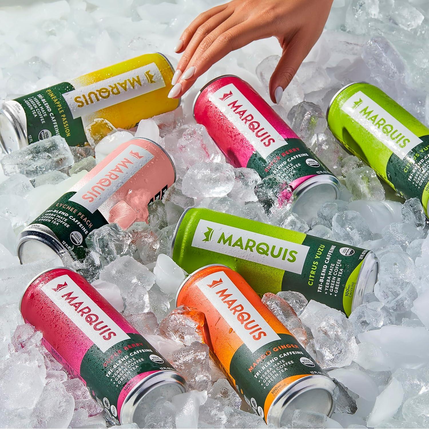 Bebida Energética Natural Marquis Cítricos Yuzu 12 Latas 355ml