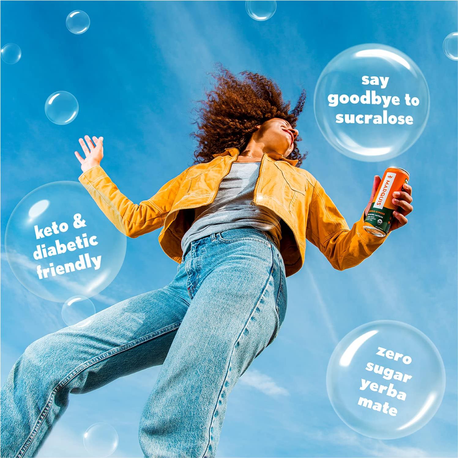 Bebida Energética Natural Marquis Cítricos Yuzu 12 Latas 355ml