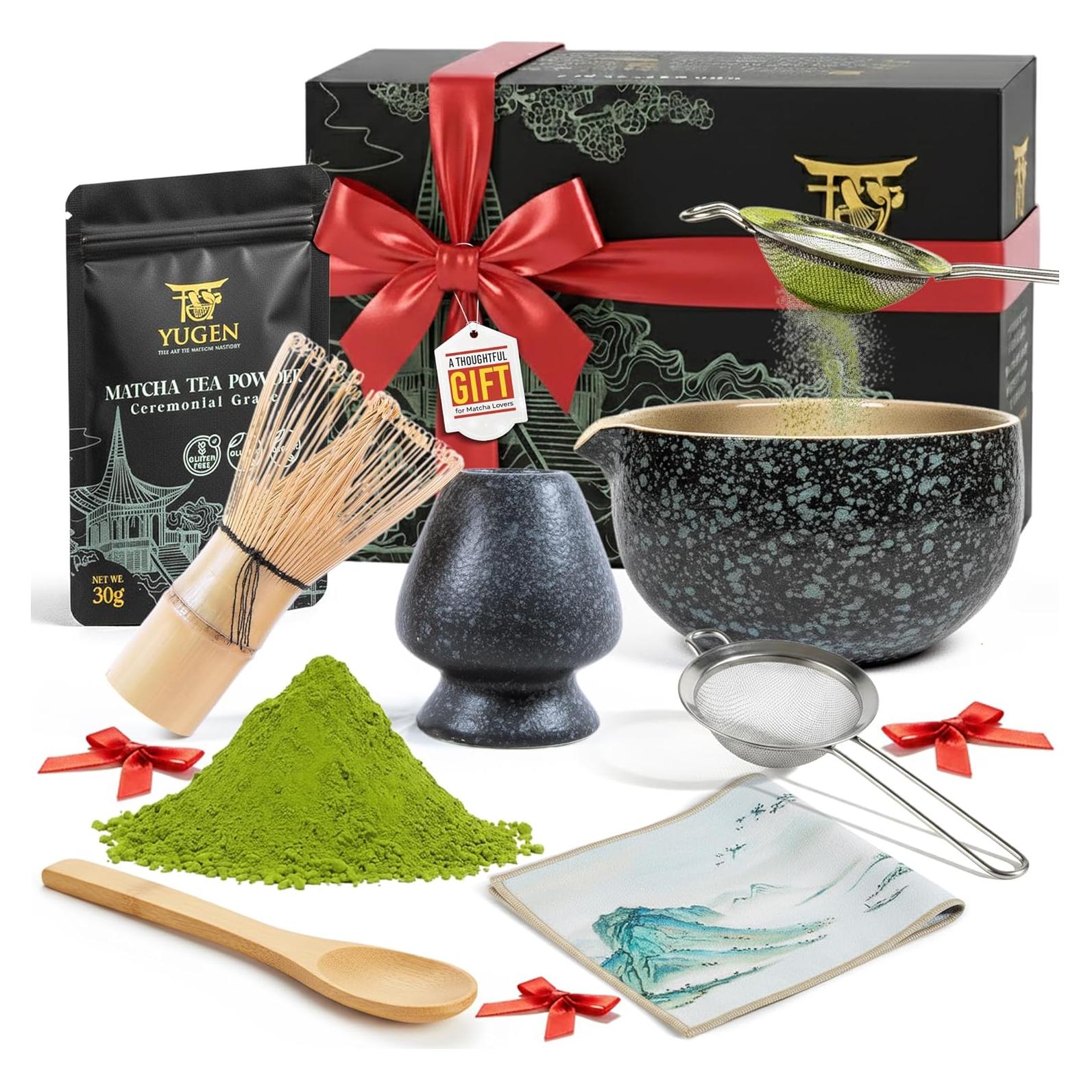 Juego de Batidores de Matcha YUGEN - 7 Piezas con 30g Ceremonial