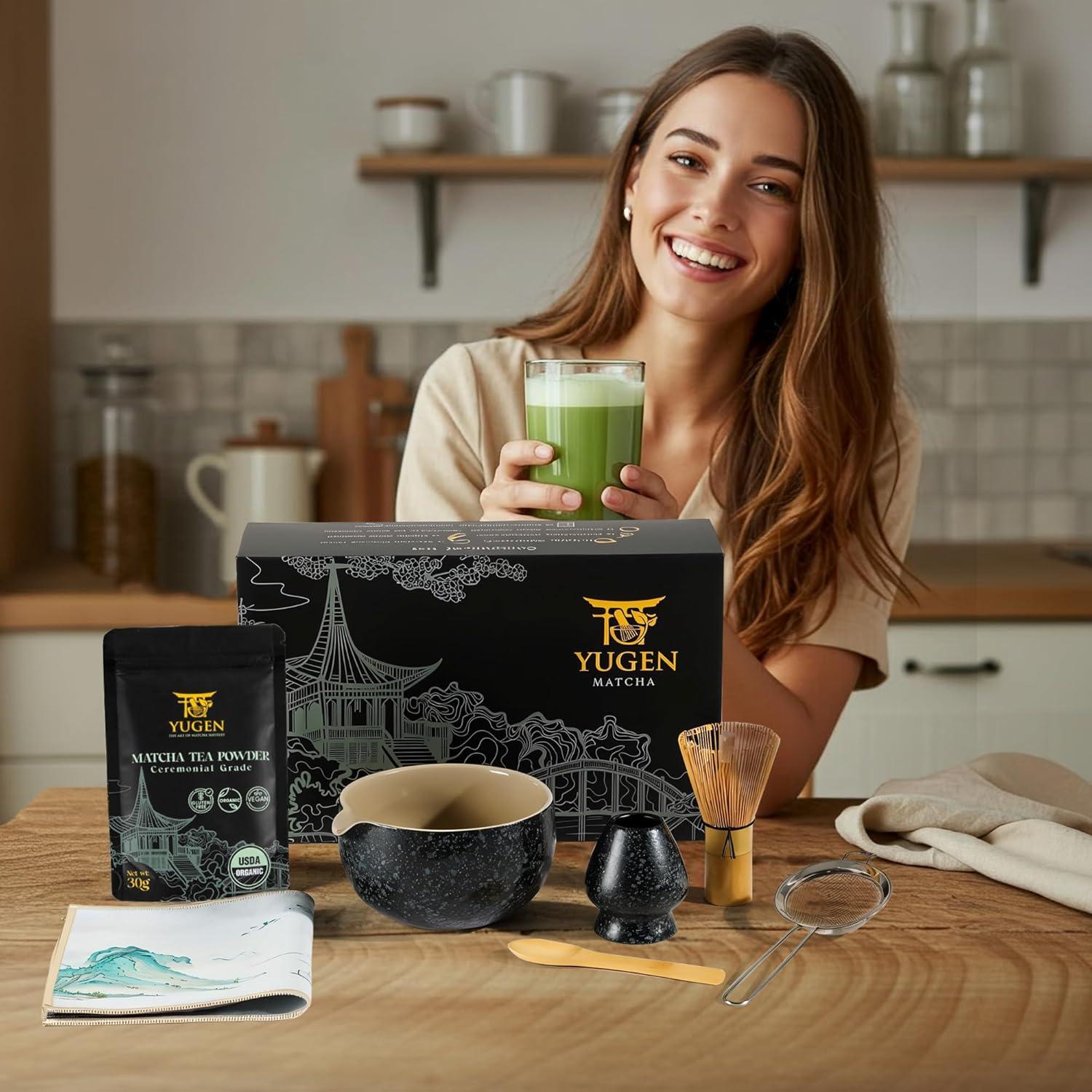 Juego de Batidores de Matcha YUGEN - 7 Piezas con 30g Ceremonial