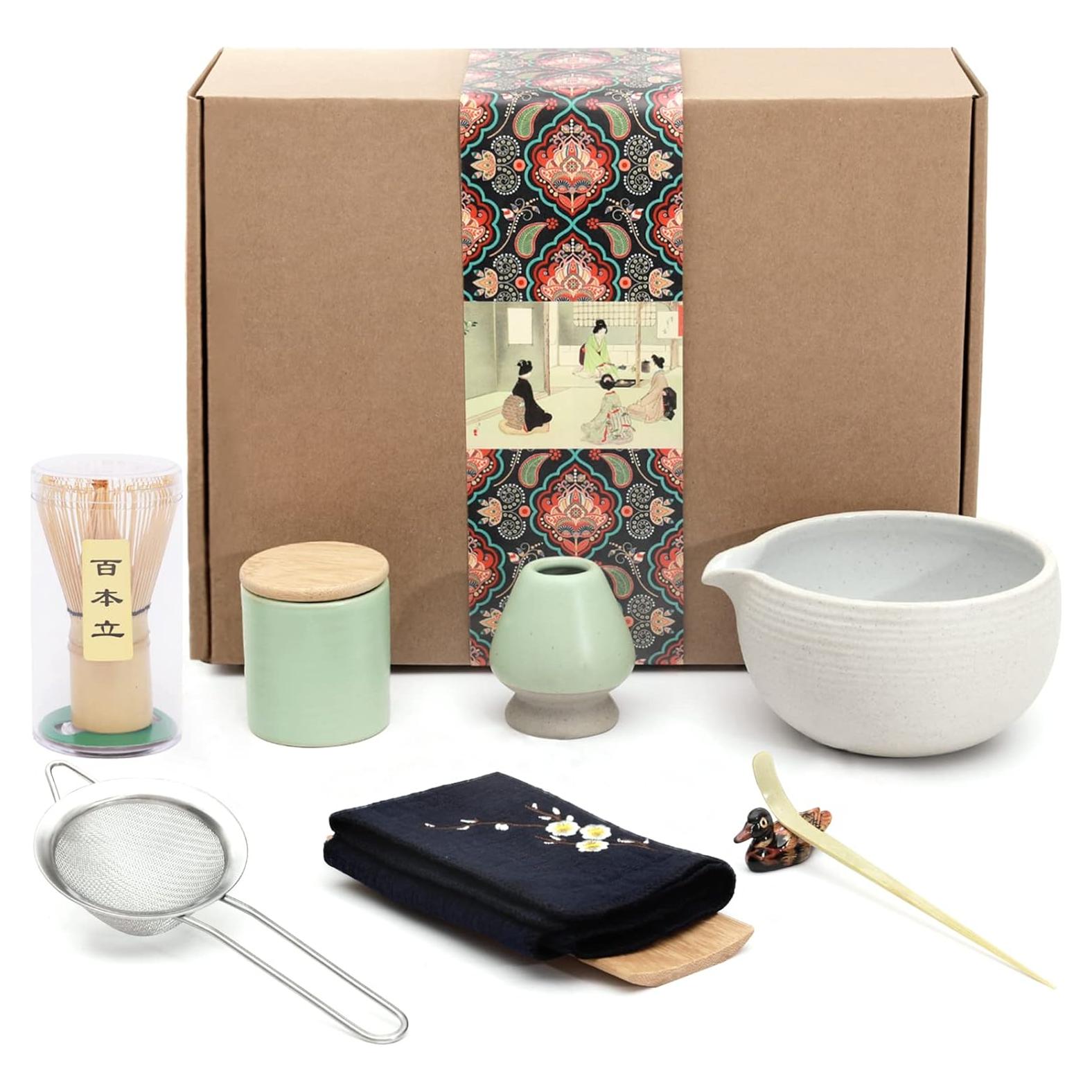 Juego de Té Matcha Artcome 9 Piezas con Tazón y Batidor