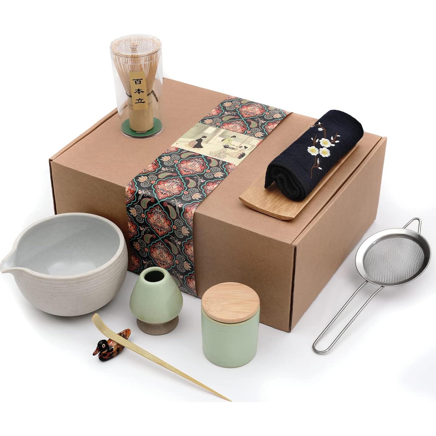 Juego de Té Matcha Artcome 9 Piezas con Tazón y Batidor