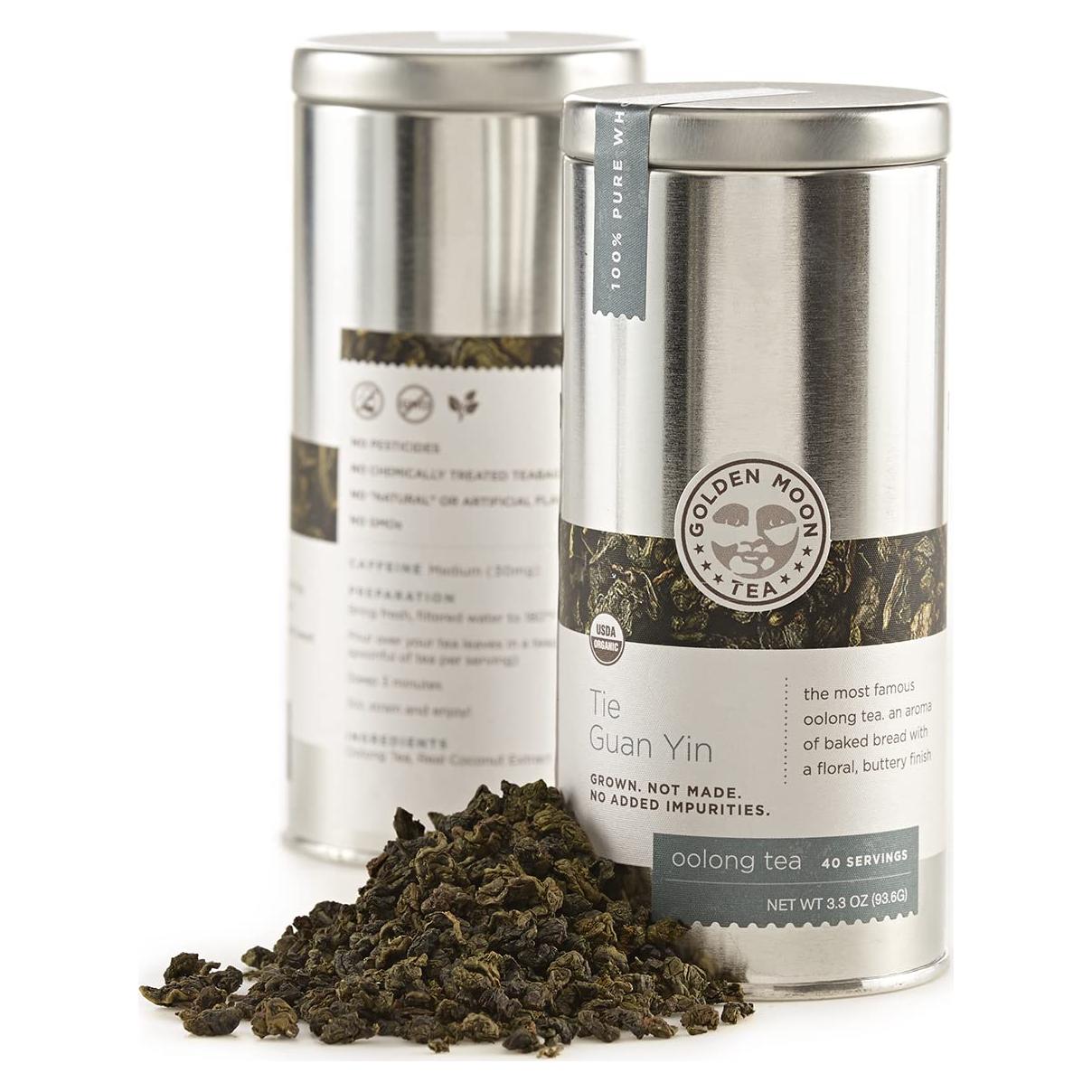 Té Oolong Golden Moon Tie Guan Yin - Orgánico 93.6g - Hoja Suelta
