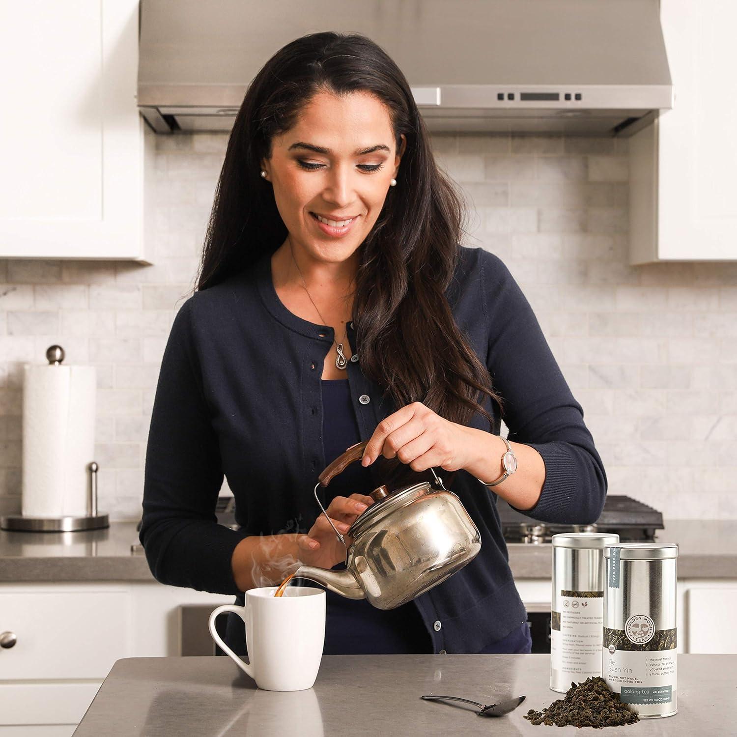 Té Oolong Golden Moon Tie Guan Yin - Orgánico 93.6g - Hoja Suelta