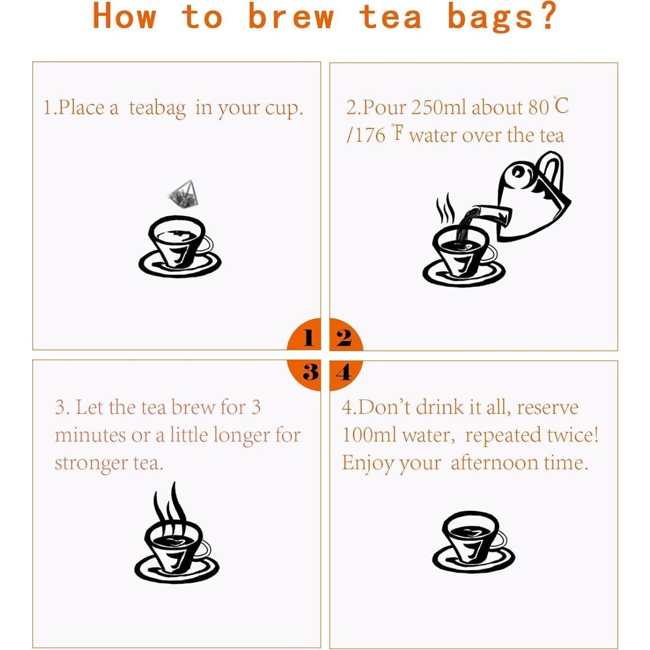 Té Oolong Premium XIEJINJI 50 Bolsitas 3.2g Sin Azúcar