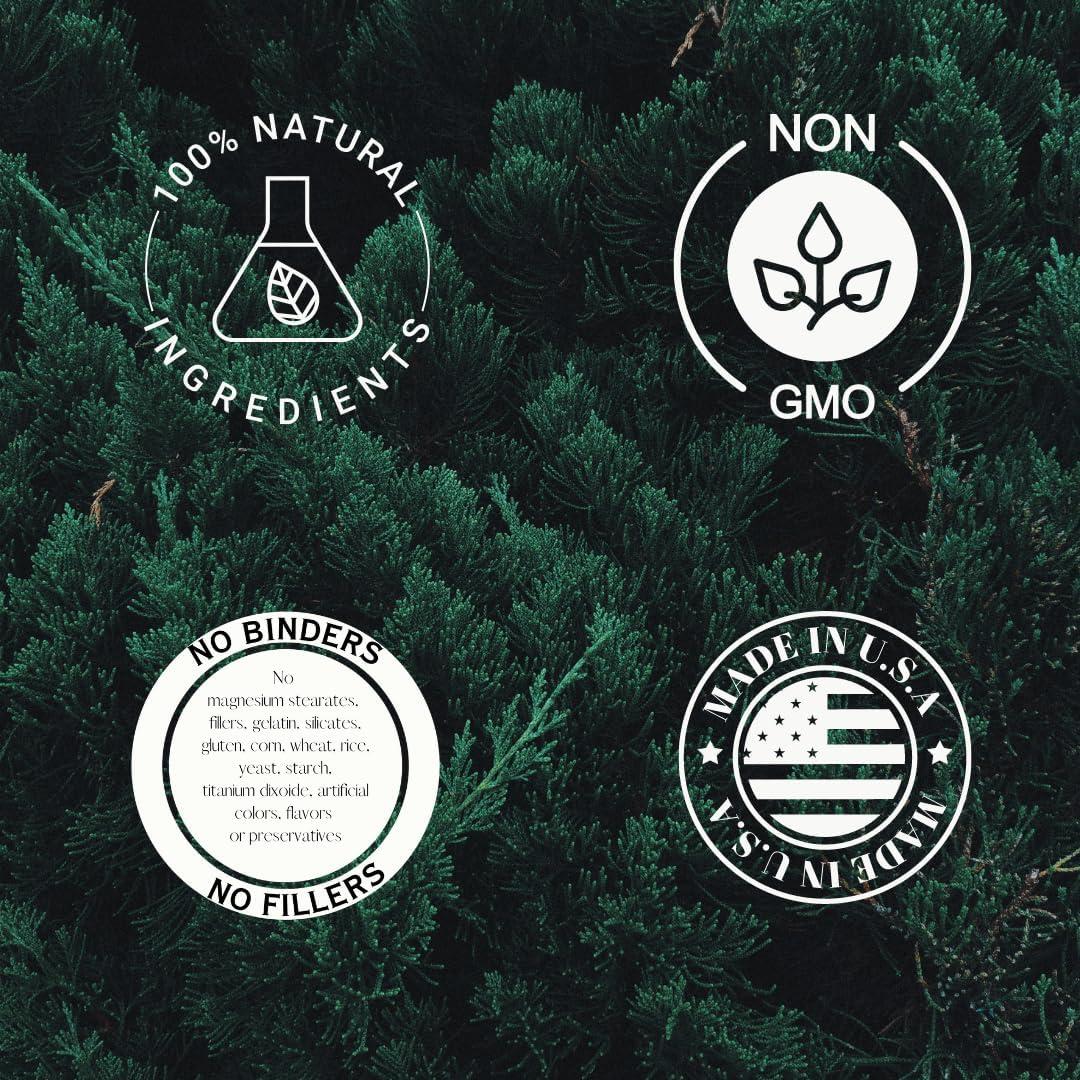 Suplemento de Jengibre Negro Barlowe's Herbal 600mg 60 Cápsulas Veganas