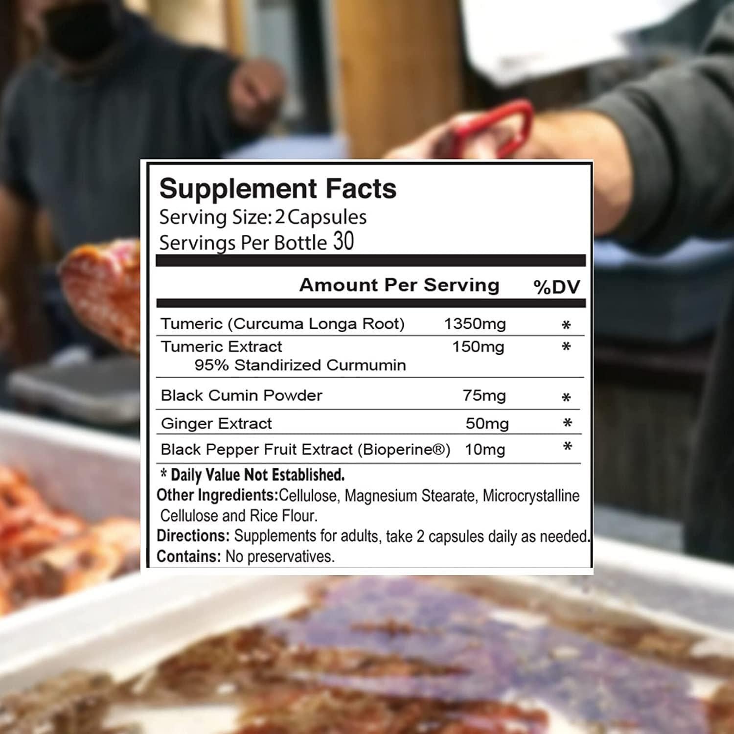 Cápsulas Veganas de Cúrcuma 1350mg Sweet Sunnah