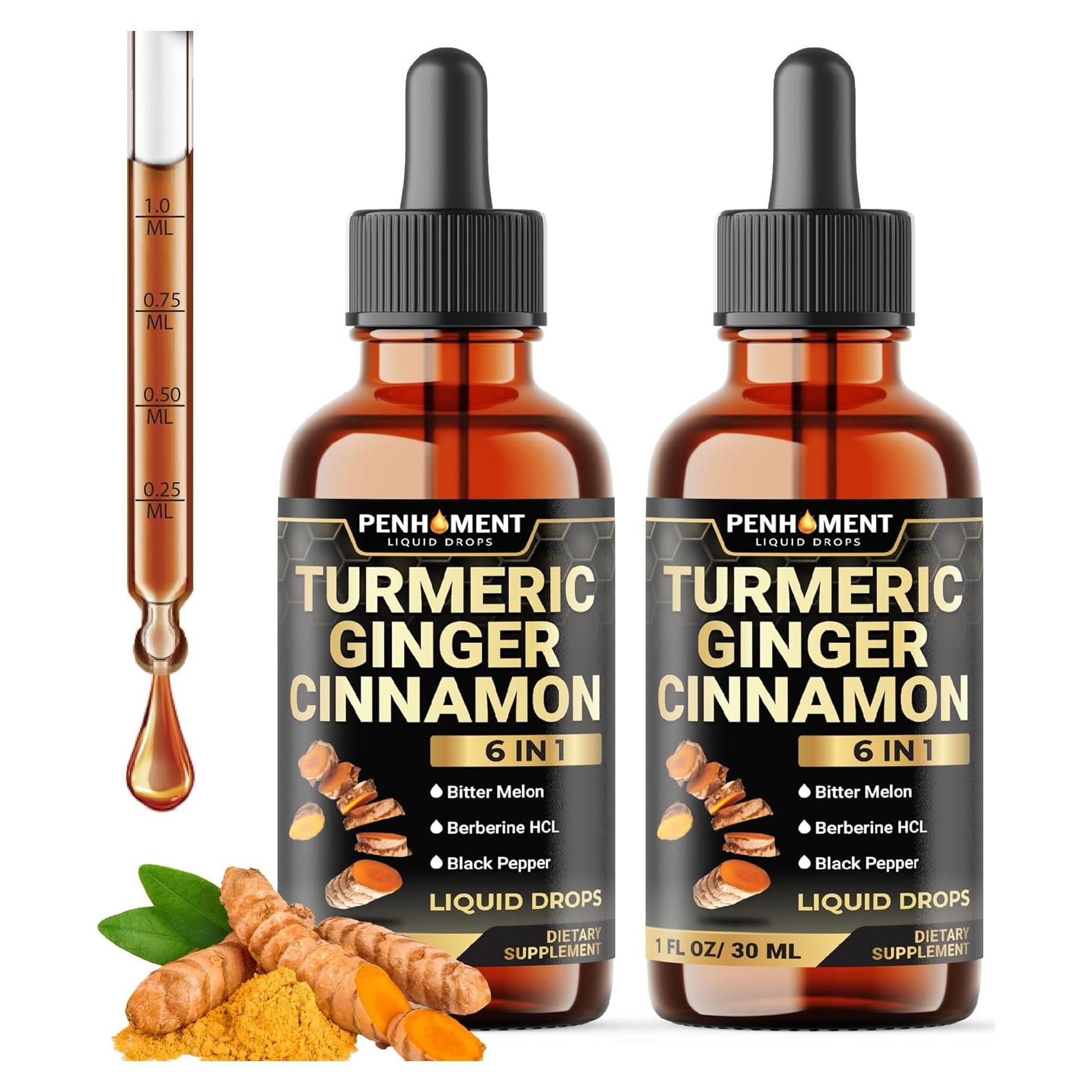 Suplemento Líquido de Cúrcuma Penhoment 2x29.57ml - Salud Articular