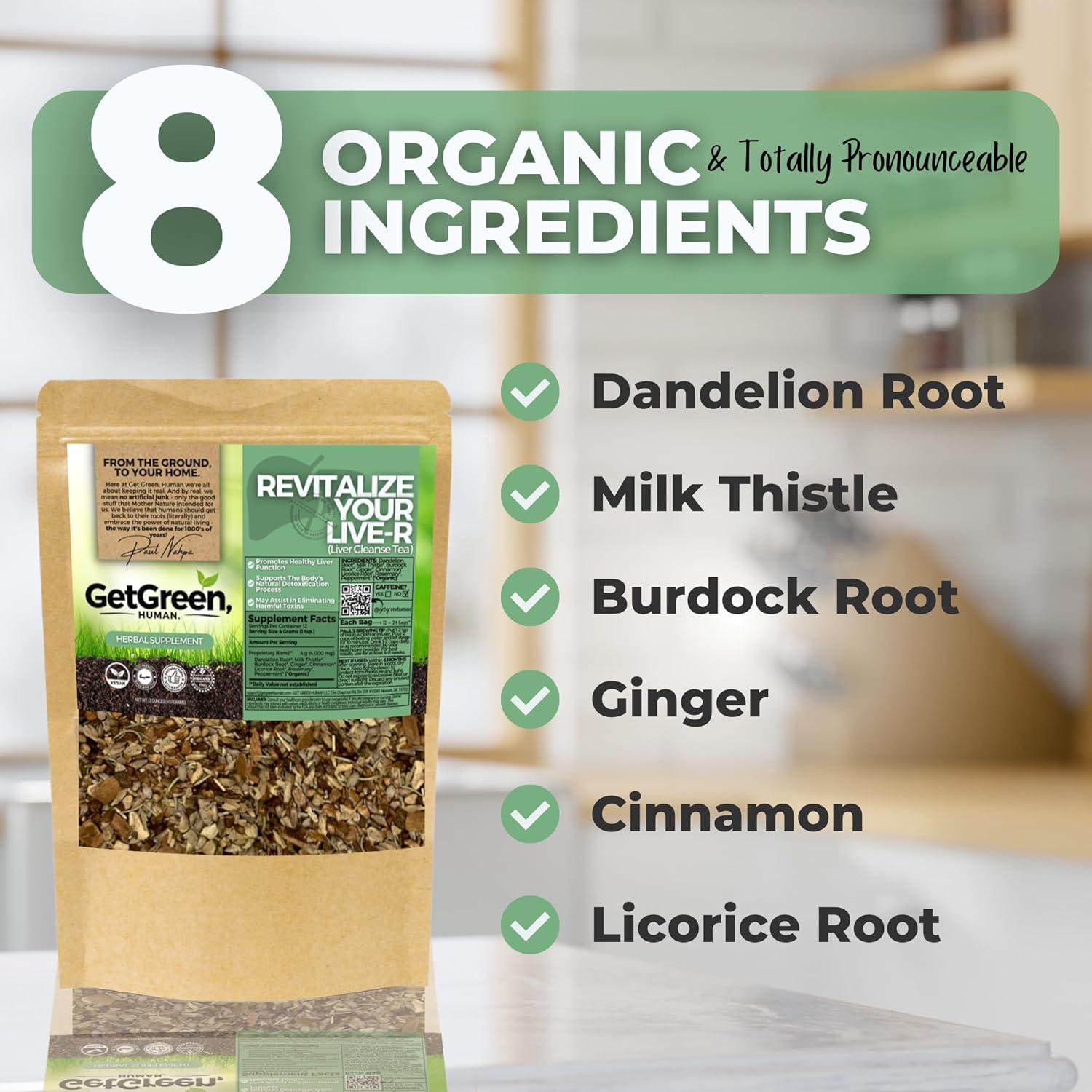 Té Herbal Orgánico a Granel Get Green 57g - Limpieza Hígado
