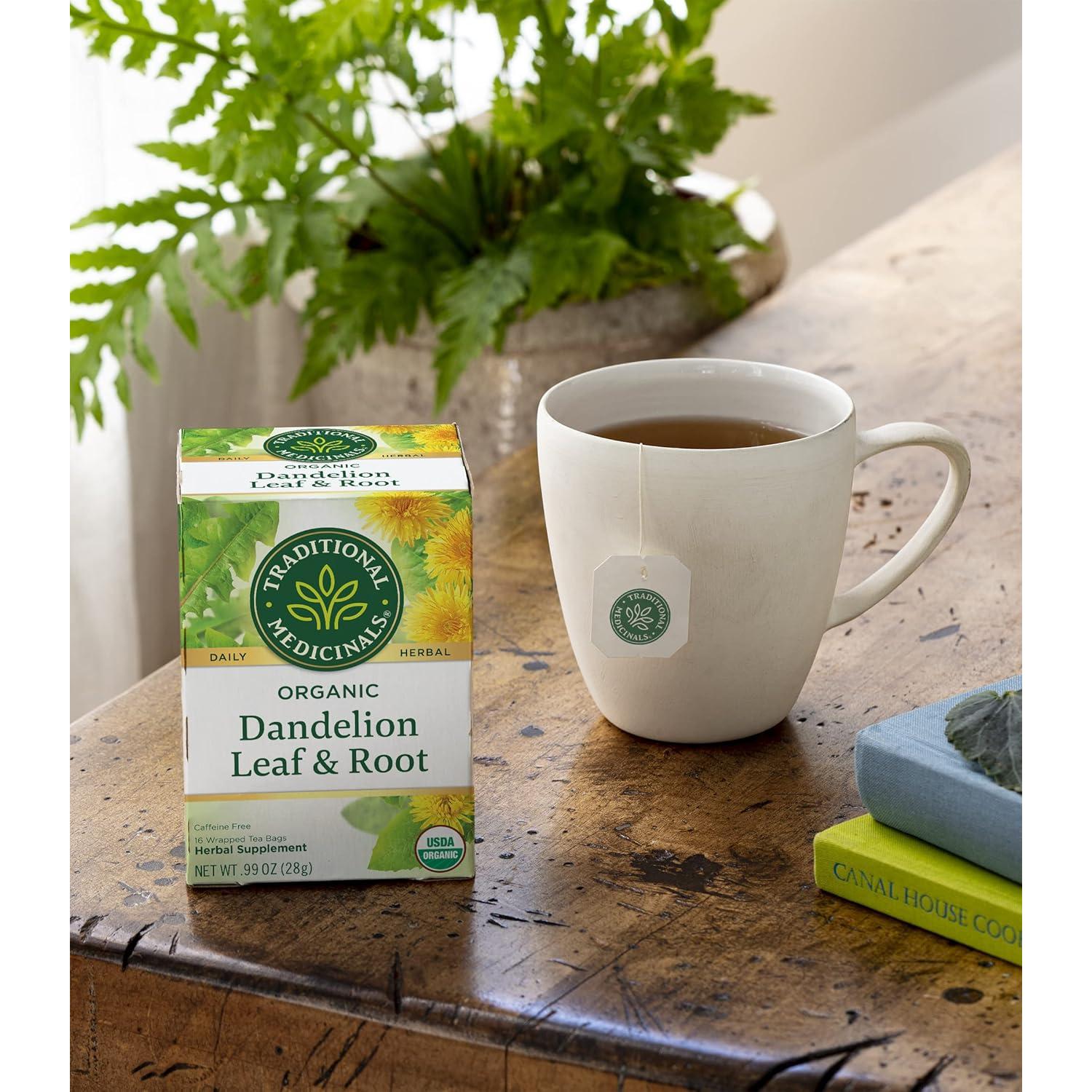 Té de Hierbas de Diente de León Orgánico Medicinales Tradicionales - 32 Bolsitas