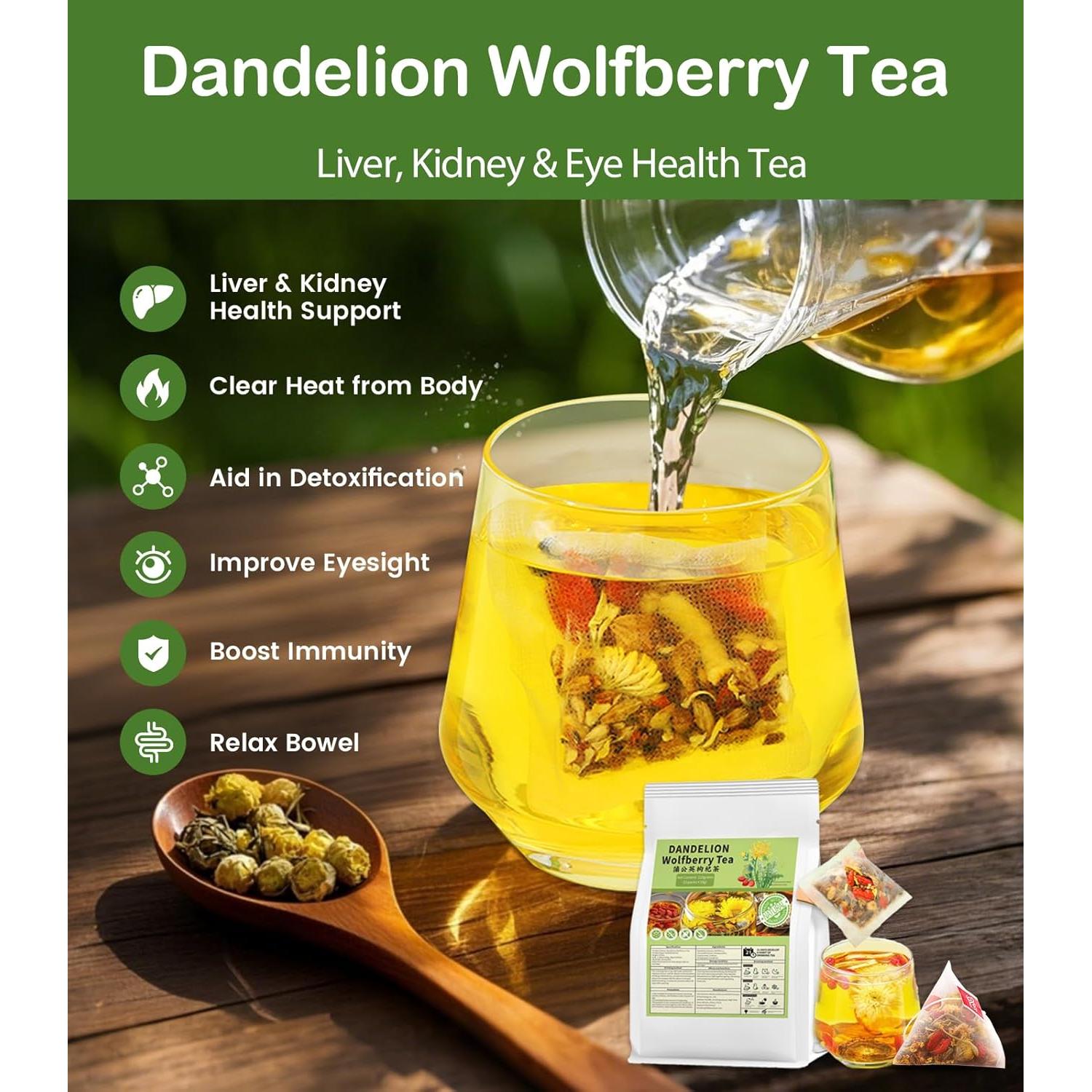 Té Natural de Diente de León y Goji 21 Bolsas - Salud Riñones