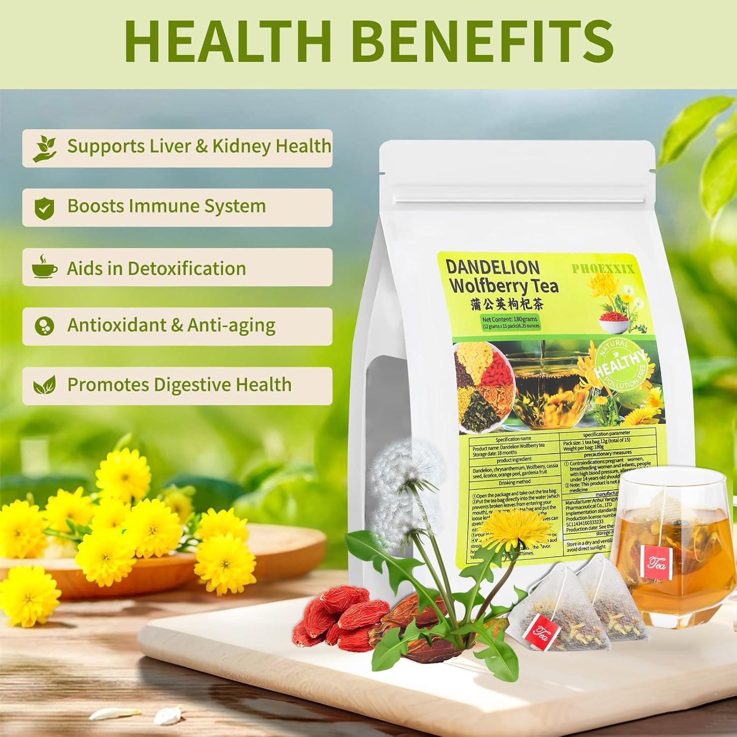 Té de Diente de León y Goji PHOEXXIX 180g - 15 Bolsas