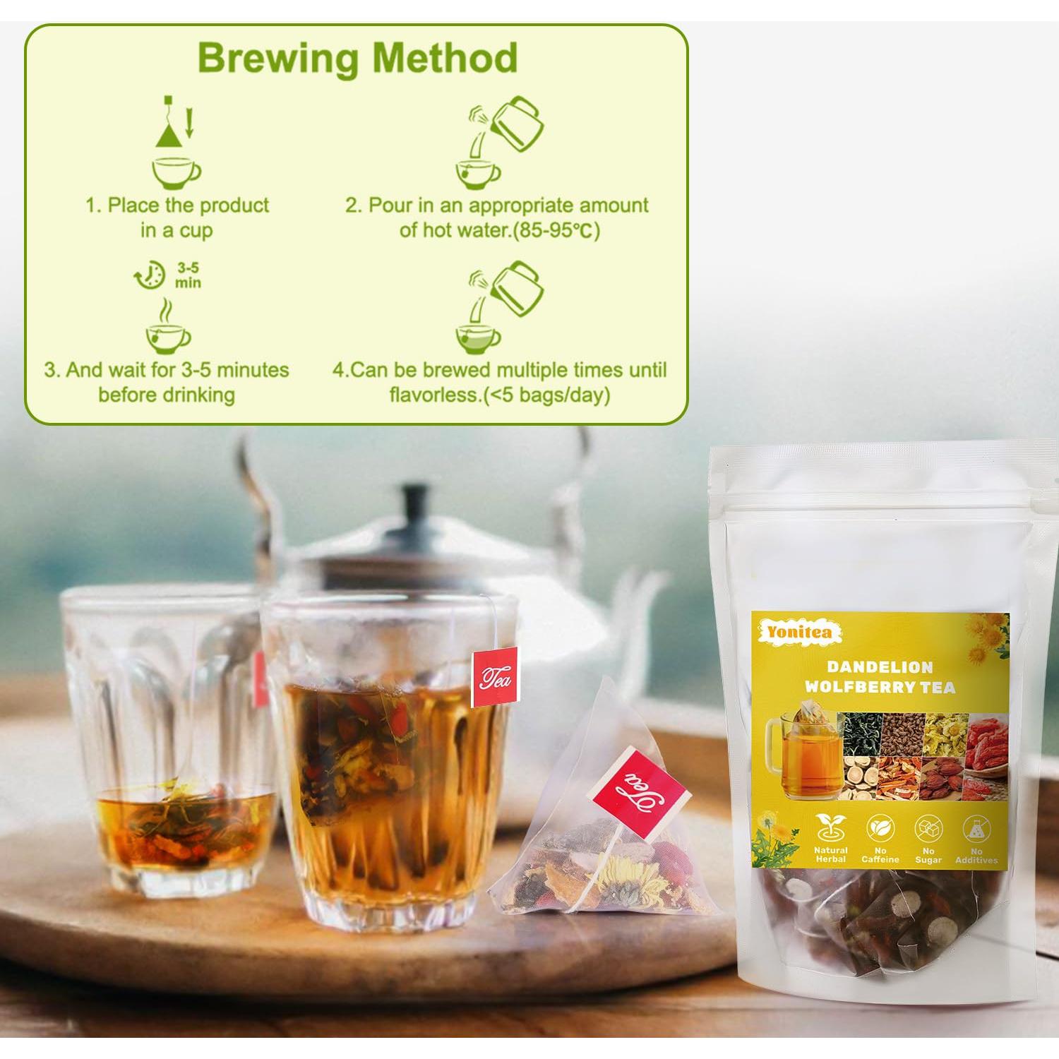 Té Orgánico de Diente de León y Goji Yonitea - 15 Bolsitas