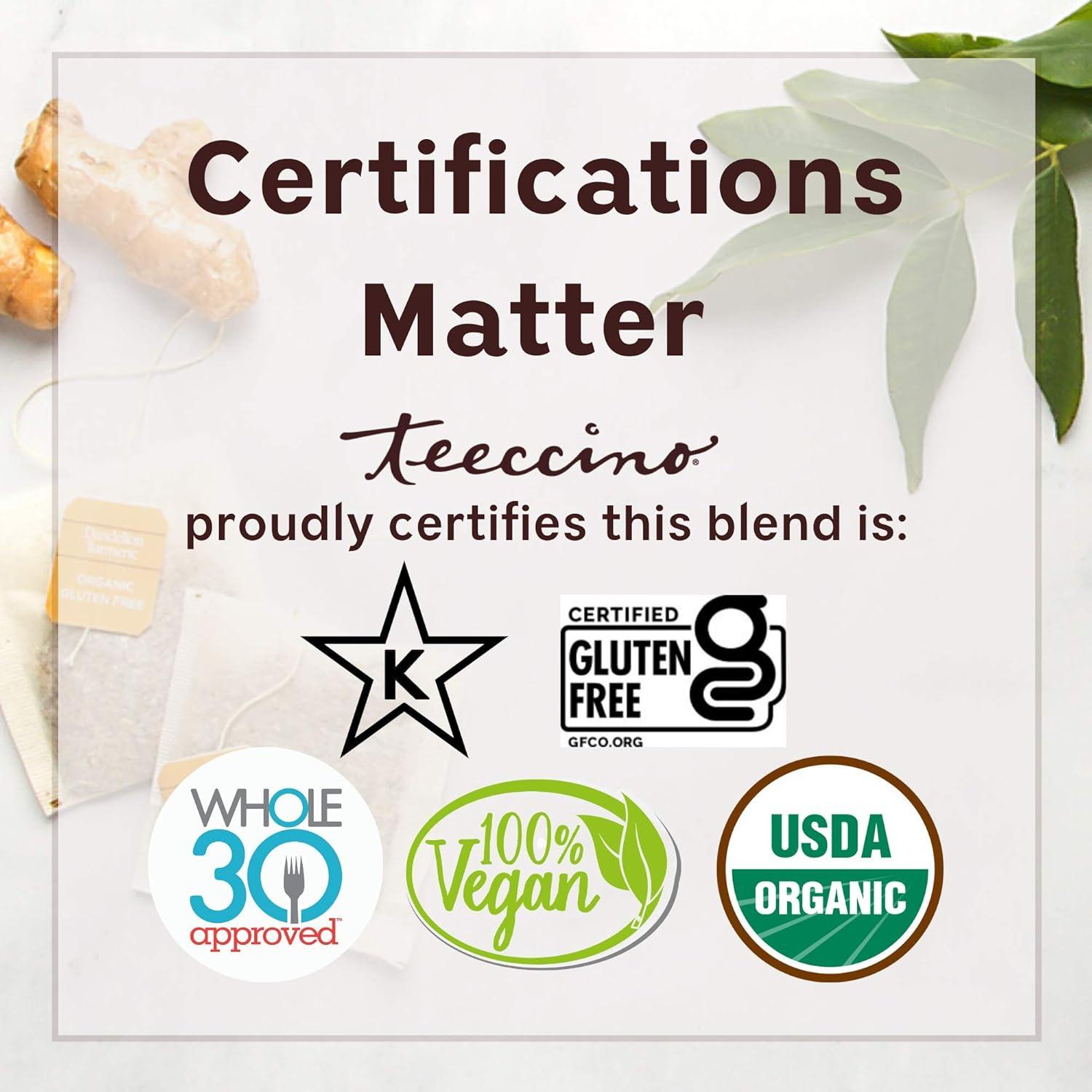 Teeccino Té Herbal Diente de León y Coco - 25 Bolsitas